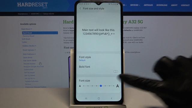 How to Change Font Size on SAMSUNG Galaxy A32 5G – Font Adjustment смотреть онлайн