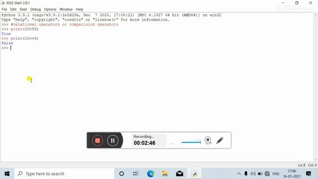 Relational and Comparison Operators in Python in Hindi || how to use Comparison Operators in Python смотреть онлайн