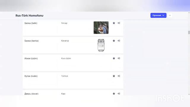 RUSÇA DİL KURSU 13 DERS TOP 100 RUS-TÜRK HOMOFONU | #rusça #homofonu #ders13 #top100 #kelime #kursu