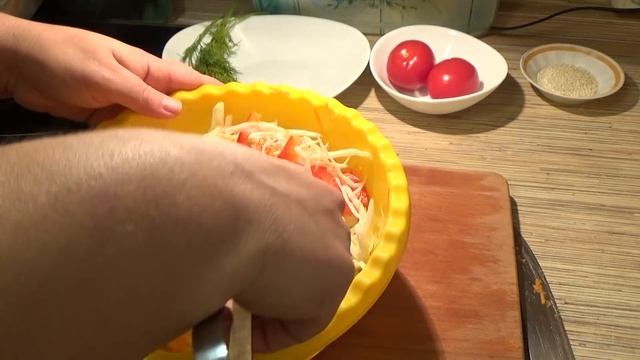 Салат из капусты с болгарским перцем, диетический, постное блюдо смотреть онлайн