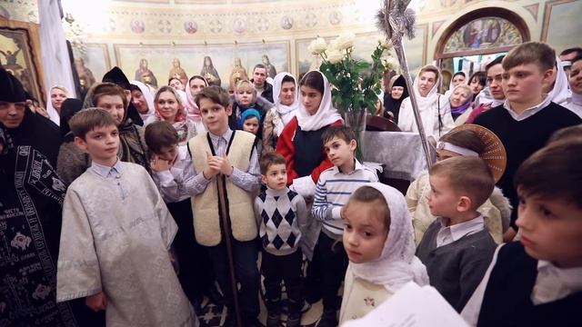 7.01.2018. Небольшое детское выступление на праздник Рождества смотреть онлайн