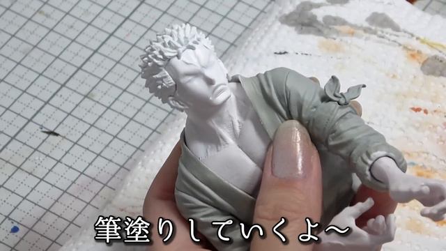 フィギュア塗師が、アプーを一瞬で倒すゾロのシーンを筆塗りで再現してみた【ワンピース　ロロノア・ゾロ　ワノ国編】 смотреть онлайн