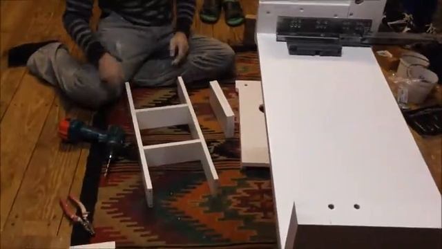 Мебель в ванную, Тумбочка из МДФ, Badside table. Nachttisch im badezimmer. смотреть онлайн