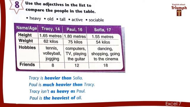 Excel 7 p.9. Module 1. Видеоурок, ответы, объяснения, гдз. Use of English 1b (Английский - Агылшын) смотреть онлайн