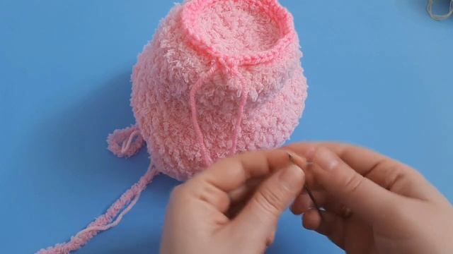 Как провязать контур пяточка для плюшевой свинки. смотреть онлайн