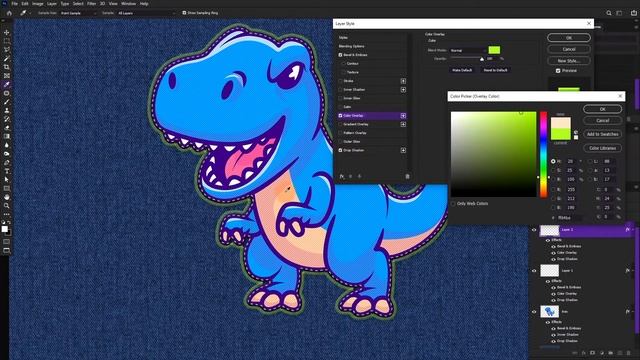 How to make stitch embroidery effect in photoshop | Photoshop tutorial to Embroider | Stitch effect смотреть онлайн