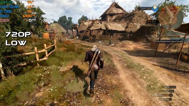 The Witcher 3 || Intel HD/UHD 520/530/620/630 + i3 7100 Performance Test || 720p Low Settings смотреть онлайн
