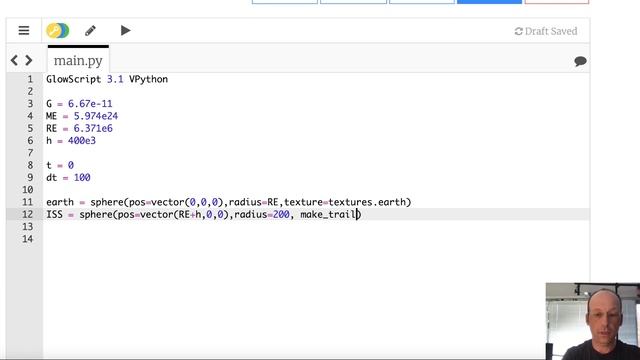 Modeling the Orbital Motion of the ISS with WebVPython смотреть онлайн