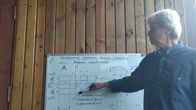 Черчение. 8 класс. Построение чертежа детали (внешняя координация) смотреть онлайн