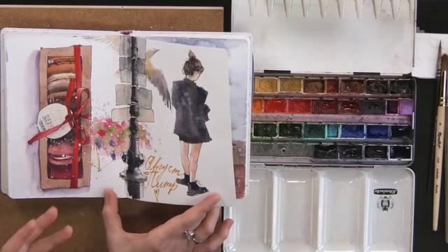 Что такое скетчбук и почему скетчинг это про радость. Рассказывает художник Лена Сень смотреть онлайн