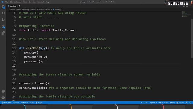 Create a Very Simple Paint App using Python | Just 15 Lines of Code | #tkinter #python #paintapp смотреть онлайн