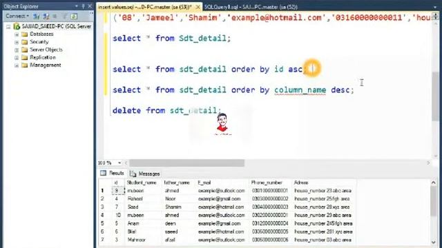 10 | learn ORDER BY in SQL server, ORDER BY helps to sort table value in SQL in urdu/hindi смотреть онлайн