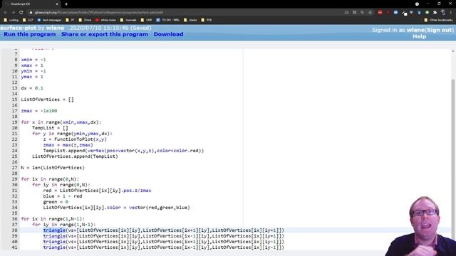 VPython for Beginners 55 - Surface Plots смотреть онлайн
