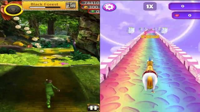 Temple Lost Oz Endless Run vs My Little Unicorn Runner 3D 2 смотреть онлайн