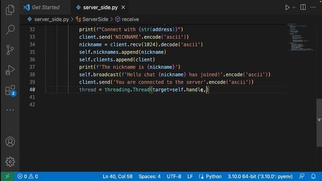 I created a command-line chatroom using python смотреть онлайн