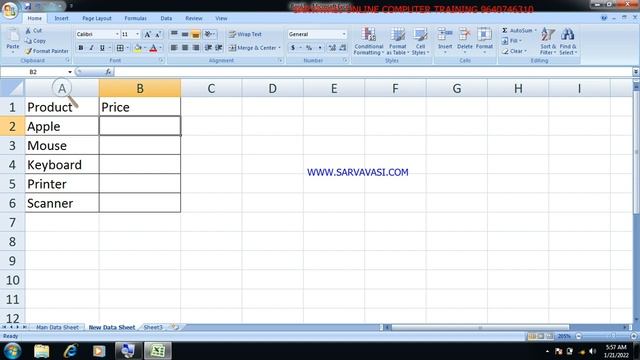 SARVAVASI ONLINE :Microsoft Excel 2007:Office Button: Home Tab(Clipboard Group) Skip blanks-DAY-11 смотреть онлайн
