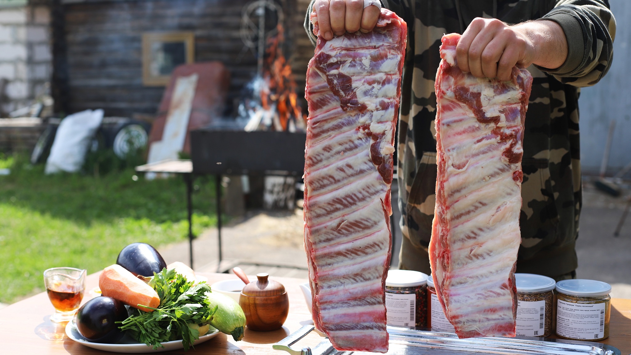 Когда надоел шашлык, готовлю свиные ребра на мангале смотреть онлайн