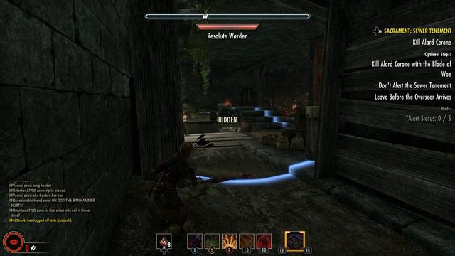 Elder Scrolls Online - Sacrament - Sewer Tenement (Alard Cerone/Blade of Woe/Lamzakha) смотреть онлайн
