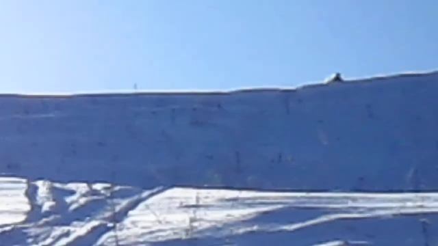 Самодельный снегоход,спуск с горки смотреть онлайн