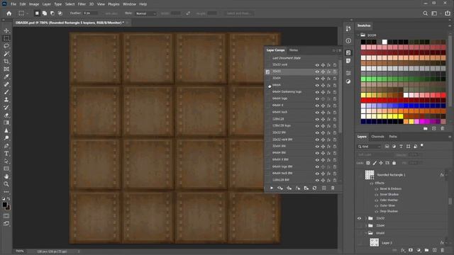 My Photoshop setup for 8-bit texture design, and intro to layer comps смотреть онлайн