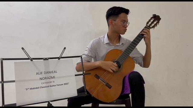 Alif Danieal Bin Norazmi, Category B, "3rd Mahidol Classical Guitar Forum 2022" смотреть онлайн