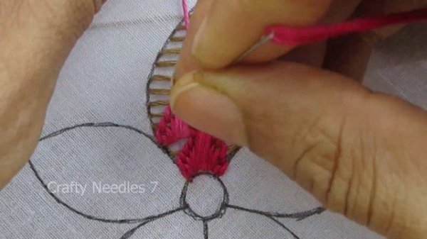 Modern Hand Embroidery Exclusive Fantasy Flower Design Amazing Needle Art Work Tutorial