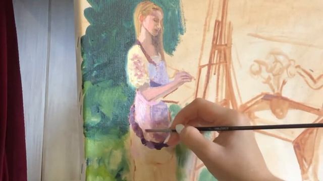 «Пленэр в саду» Марина Калини смотреть онлайн