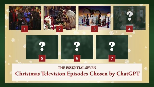 Essential Seven Christmas Television Episodes Chosen by ChatGPT [LIST] смотреть онлайн