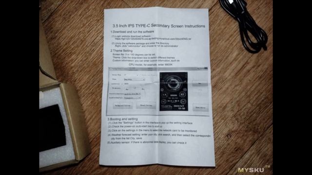 3,5-дюймовый экран для мониторинга ПК. Редактирование и создание собственной темы для устройства. смотреть онлайн