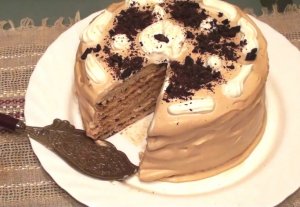 Торт «Молочная девочка» с кофейно-сливочным кремом.mp4