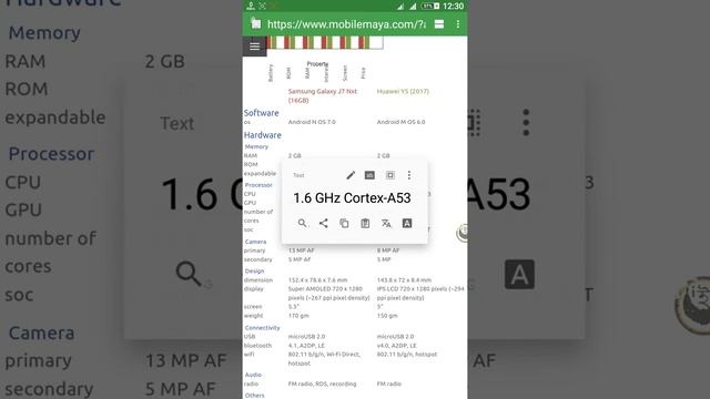 Samsung Galaxy J7 Nxt vs Huawei Y5 (2017) смотреть онлайн