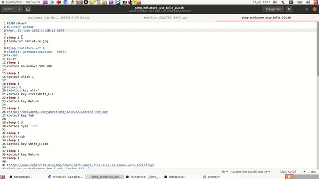 Script Bash Automatiser L'exportation GIMP Taille Limite Du Fichier Sortie (2Go Miniature YouTube)
