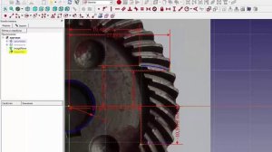 FreeCad Шестерня с круговым зубом