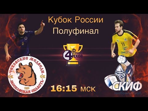 Гандбол. 'Чеховские медведи' - СКИФ. Финал четырех Кубка России 2018/2019 смотреть онлайн