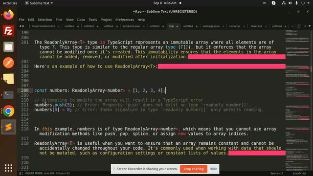 Typescript Tutorial #51 Built-in Generics Typescript ReadonlyArray смотреть онлайн