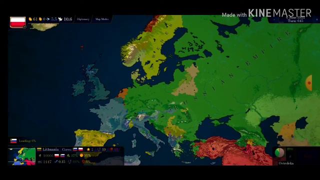 Age of cyvilization 2 ( Bloody Europe ) Timelaps 1000 turs смотреть онлайн