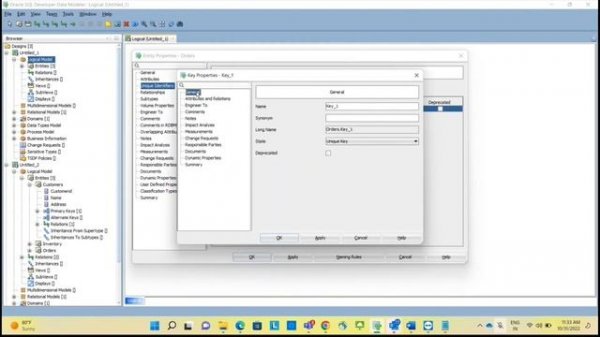 Creating Entities in Oracle SQL Developer Data Modeler