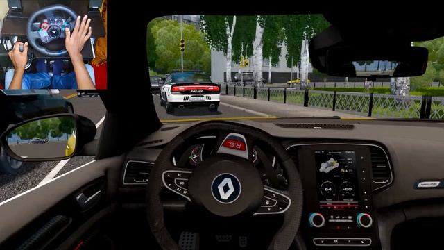 Renault Megane RS Crashed a Car | City Car Driving 1.5.9 Game | Logitech g29 Gameplay смотреть онлайн