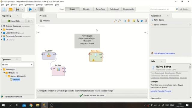Tutorial: How To Perform The Naive Bayes Classifier Algorithm in RapidMiner смотреть онлайн