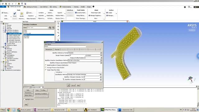 Работа 1. Знакомство с Ansys Fluent. Часть 6. Настройки модели 3 (Колмакова Д.А.) смотреть онлайн