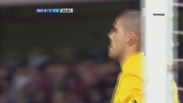 Granada - Barcelona 0-1 Xavi Amazing Free Kick HD смотреть онлайн