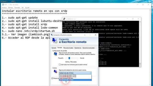 Instalar escritorio remoto VPS con xrdp en Linux (Windows - Ubuntu) смотреть онлайн