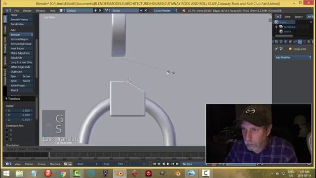 Blender: Modeling a Cutaway Rock and Roll Club (Part 3) смотреть онлайн