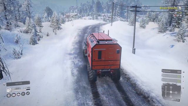 Breach Detected Maintenance Tayga 6455B Chernokamensk Amur Russia Phase 4 Snowrunner DLC Gameplay смотреть онлайн