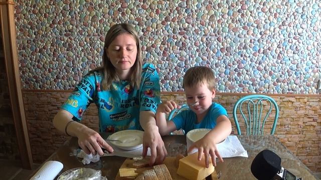 МУКБАНГ МАННАЯ КАША ВДВОЁМ | MUKBANG SEMOLINA PORRIDGE TOGETHER #porridge #StepFamily #mukbang