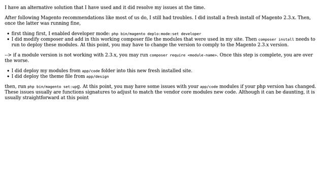 Magento 2.3 migration error : After migration missing most of the files from vendor/magento/ folder смотреть онлайн