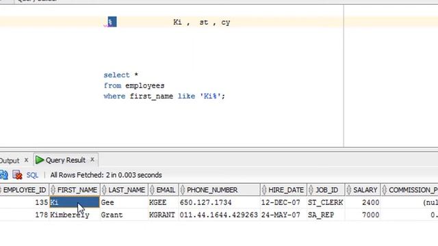 Tutorial#21 Like operator in Oracle database|SQL Wildcard characters смотреть онлайн
