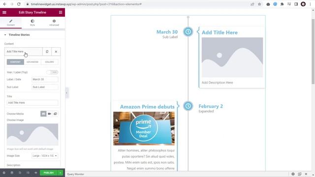 Timeline Widget For Elementor–Showcase Your Company History Or Life Story смотреть онлайн