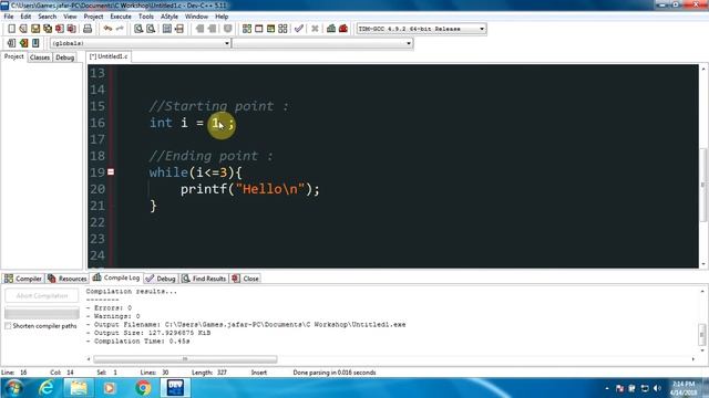 While loop смотреть онлайн