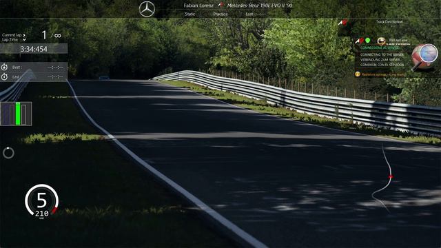 Assetto Corsa | Mercedes 190 Evo II | Norschleife Hotlap 7:21.752